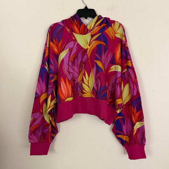 Adidas X Farm Rio Birds Of Paradise Cropped Hoodie 3X - Picture 6 of 11